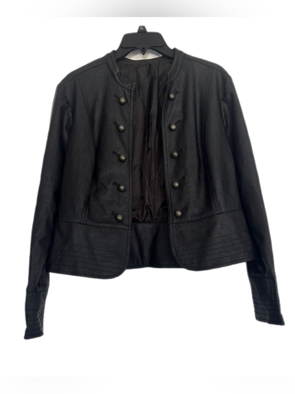 Vintage Fashion Bug Military Open Front Cropped Jacket Size Medium